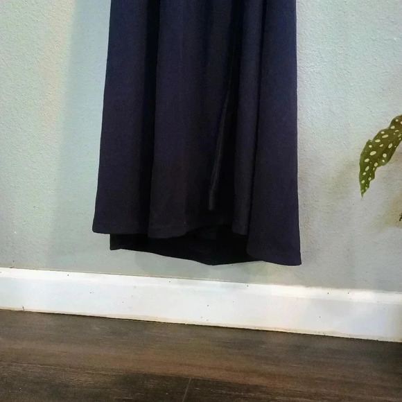 Lulus Sweetest Entrance Navy Blue Ruffled Tie-Back Maxi Dress/Large NWOT - Picture 3 of 16